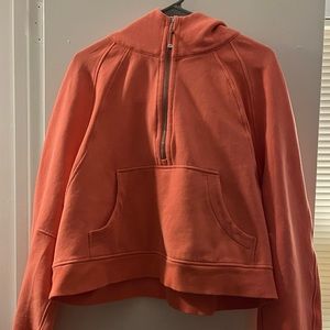 Lululemon Scuba Oversized Half-Zip Hoodie XL/XXL Raspberry Cream